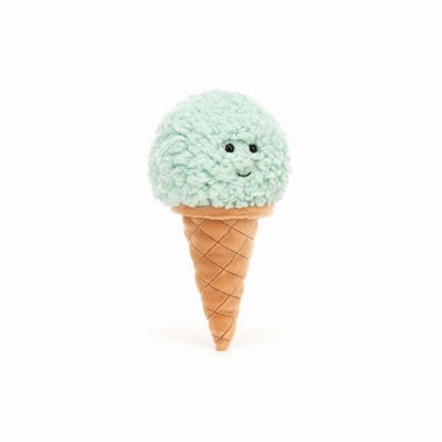 Jellycat Irresistible Ice Cream Mint USA | 93762EWSY